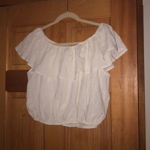 White crop top